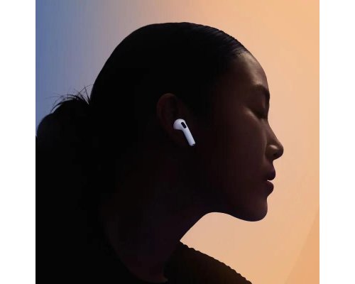 Наушники Apple AirPods 4 A3050,A3053,A3058, Bluetooth, вкладыши, белый [mxp63za/a]