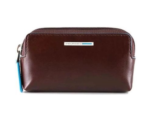 Key bag Piquadro Blue Square, brown, genuine leather