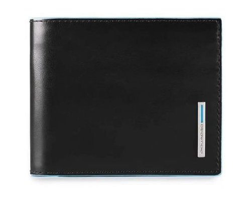 Кошелек мужской Piquadro Blue Square, черный, кожа натуральная