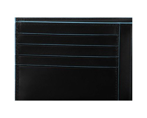 Men's wallet Piquadro Blue Square, genuine leather, black [pu257b2r/n]