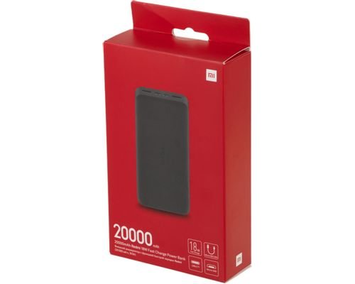 Аккумулятор внешний Xiaomi Redmi PB200LZM, 20000 мAч, черный (1359260)
