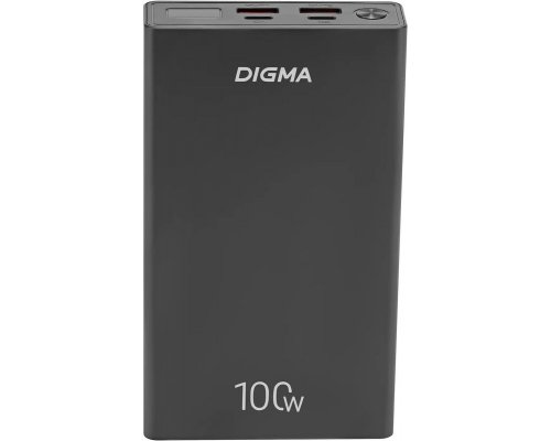 Аккумулятор внешний Digma DGPD100WA, 20000 мAч, черный (1995301)