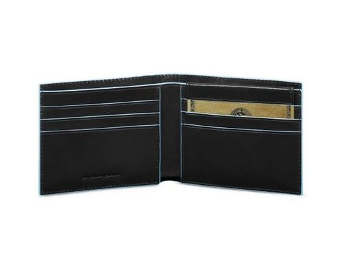 Кошелек мужской Piquadro Blue Square, черный, кожа натуральная