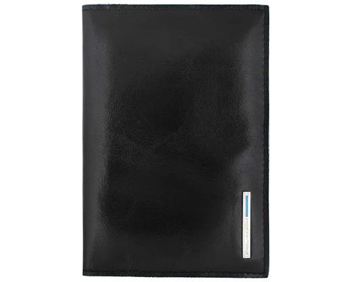 Passport cover Piquadro Blue Square, genuine leather, black (1499842)