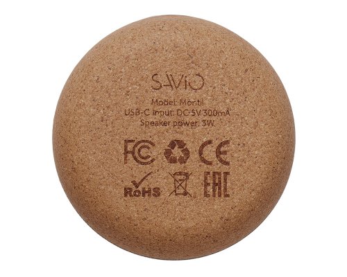 Speaker wireless Savio Montii, 3 W, black (975687)