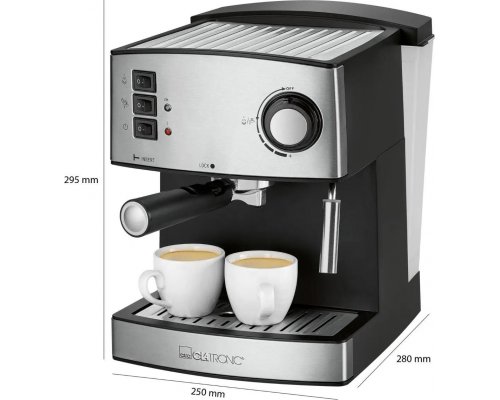 Кофемашина Clatronic ES 3643 schwarz-inox