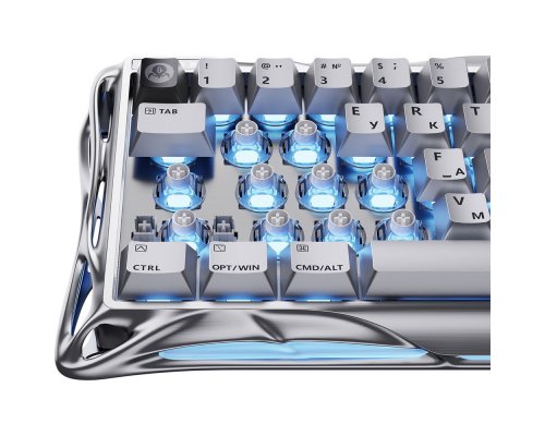 Keyboard GravaStar Mercury V60Pro XTAL SLV RU,silver