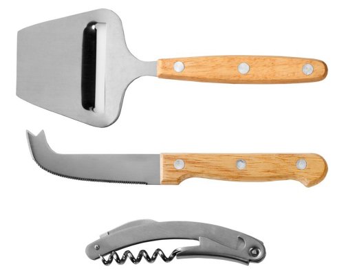 Set gift wine and cheese Avenue Reze4-piece, natural (11301100)