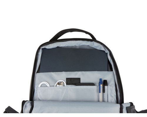 Backpack Voyager Sofit laptop made of eco‑leather, gray (935710)