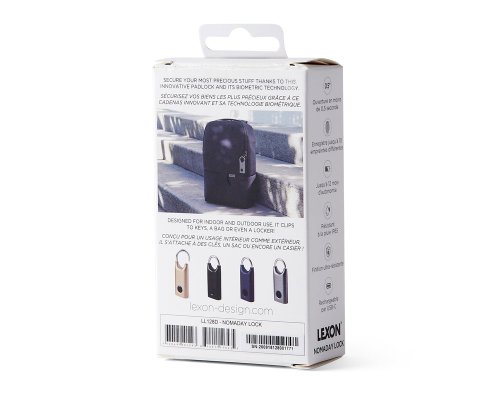 Замок с сенсором Lexon Noma Lock, 3,2x1,4x7,6 см, темно-синий (LL128DB)
