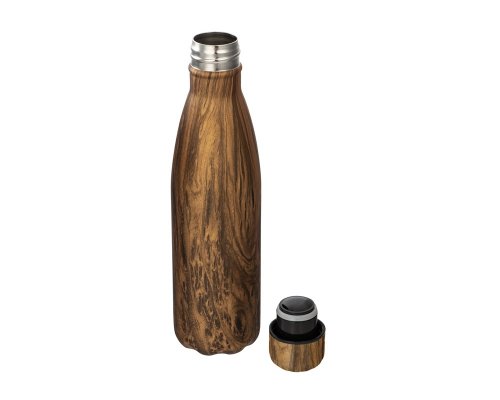 Vacuum thermal bottle Waterline Britewood S4, 500 ml, craft tube (wood)