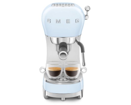Кофемашина-эспрессо Smeg ECF02PBEU голубой