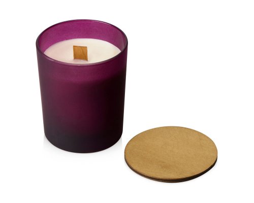 Soy scented candle in glass Kiana Niort, burgundy