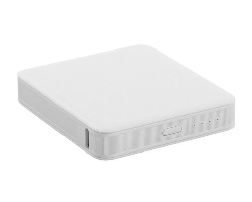 Battery external Evolt Brick 5 with fast charging PD, 5000 mAh, white (392306)