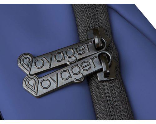 Backpack Voyager Sofit laptop made of eco‑leather, 34×14×44 cm, blue (935712)