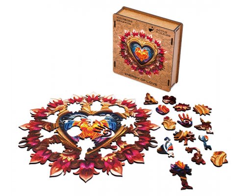 Пазл деревянный Active Puzzles Энергия Любви