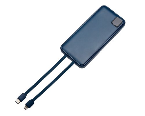 Battery external with built-in cables Evolt Frame, 10000mAh, dark blue (590170.72)
