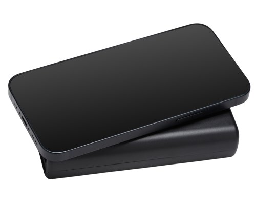 Аккумулятор внешний беспроводной 2-в-1 Qjet функцией зарядки Apple Watch, QC/PD AtomIQ, 10000 мАч, черный (595847)