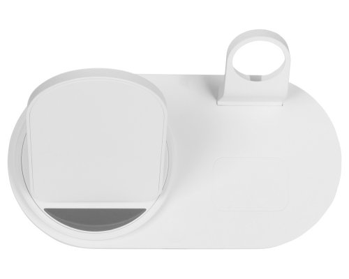 Станция зарядная складная с беспроводной зарядкой Evolt Flashport, 15 Вт, белый (591077)
