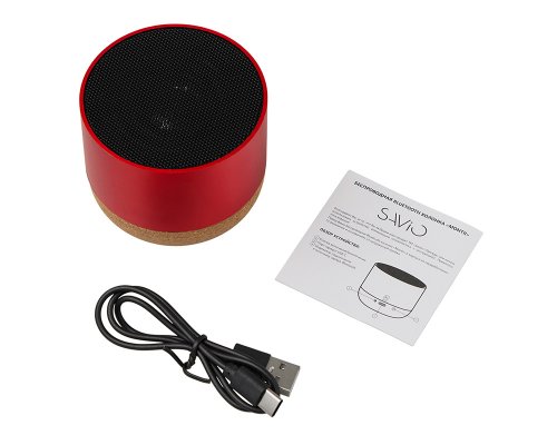 Speaker wireless Savio Montii, 3 W, red (975681)