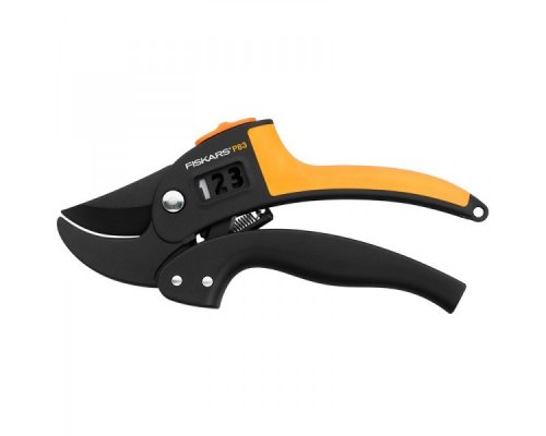 Секатор контактный Fiskars P83 PowerStep с храповым механизмом
