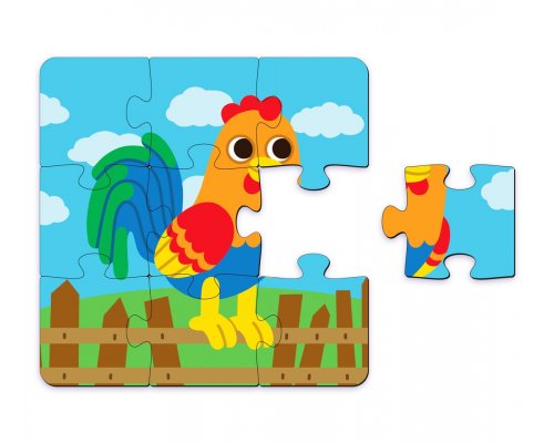 Пазл деревянный Active Puzzles Животные на ферме