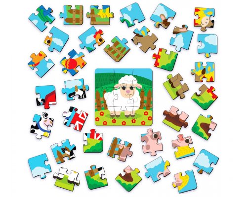 Пазл деревянный Active Puzzles Животные на ферме