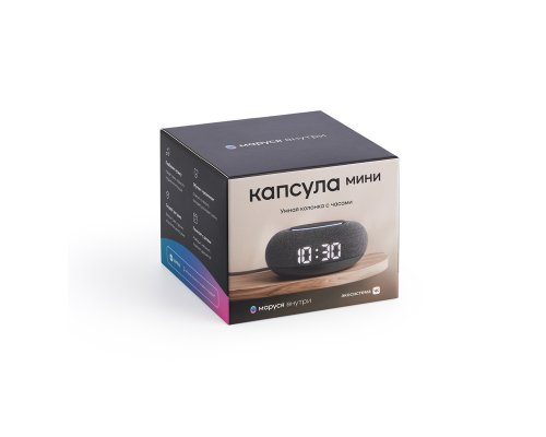 Smart speaker VK Capsule Mini with voice assistant Marusia dark grey
