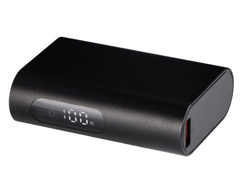 External battery with fast charging Qjet QC/PD Qwik, 10,000 mAh, Black (590972)