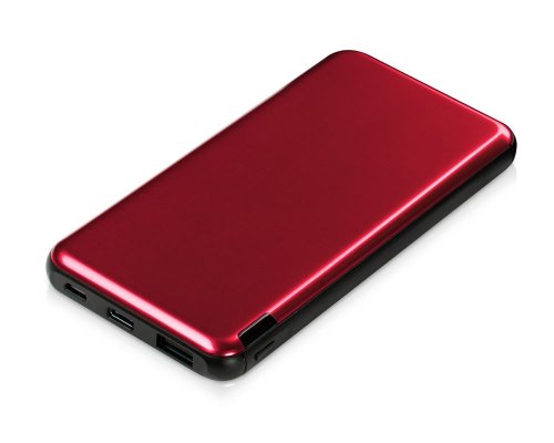 Аккумулятор внешний Evolt Forge v.2, металл, 10000mah, красный (591201)
