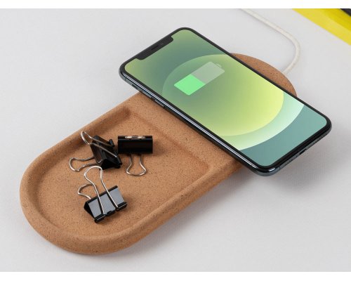 Устройство зарядное беспроводное Rombica NEO Eco XL, 10 Вт, светло-коричневый (595642)
