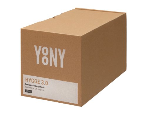 Биокамин квадратный YoonY Hygge 3.0 черный (304001)