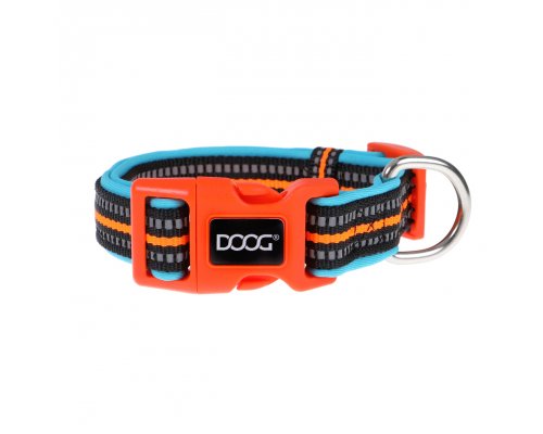 Dog collar Doog Neon Beethoven, Black-Orange, 42-62 cm (COLBEET-L)