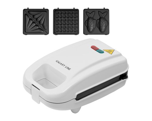 Вафельница электрическая со сменными формами Galaxy Line GL2971