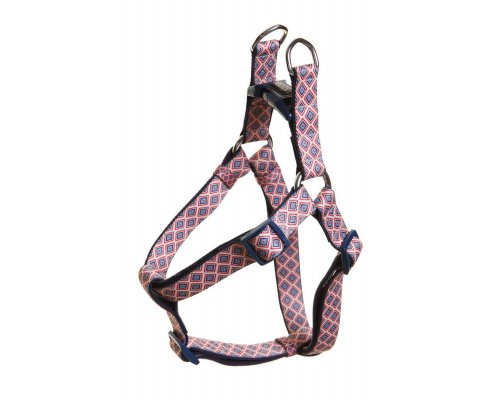 Harness for dogs Doog Gromit, 45-75 cm pink-blue, M