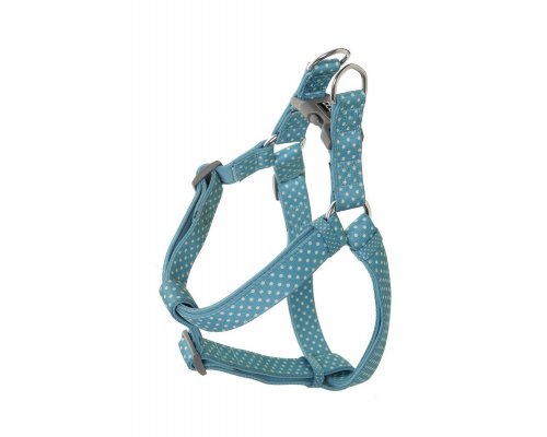 Dog harness Doog Snoopy, blue with white speckles, M, 45-75 cm