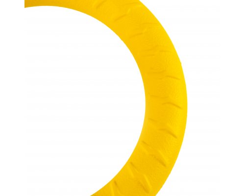 Rubber dog toy SkyRus Ring, yellow, 18x18x2.7cm (145105/yellow)