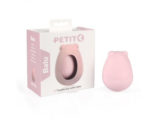 Tumbler toy for dogs Petit Balu with rattle, pink (309/449448)