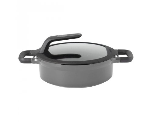 Saucepan with lid Berghoff Gem 24 cm grey 2307422
