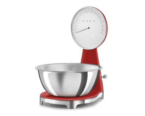 Весы кухонные Smeg KSF01RDWW красный