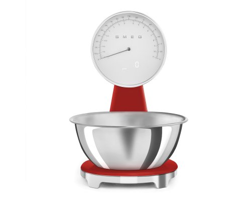 Весы кухонные Smeg KSF01RDWW красный