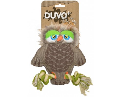 Игрушка для собак брезентовая Duvo+ «Мудрая Сова» 20х18 см