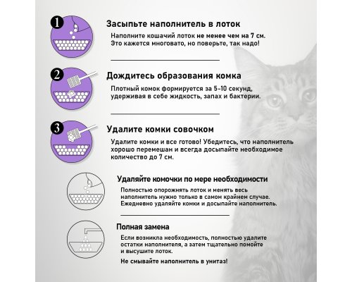 Наполнитель комкующийся EliteCat Lavender 11.4 л/10 кг