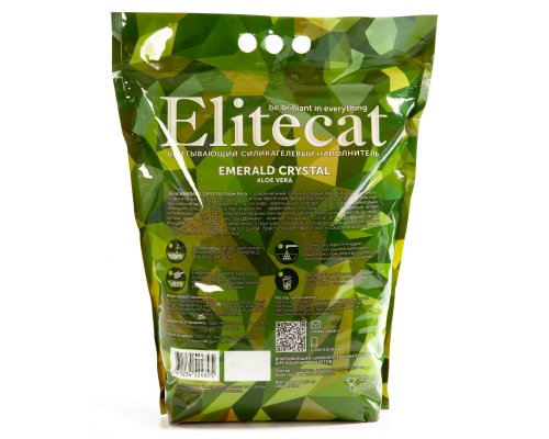Наполнитель впитывающий силикагель EliteCat Emerald Aloe Vera 7.6 л