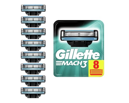 Кассеты сменные для бритвы Gillette Mach3 8 шт.