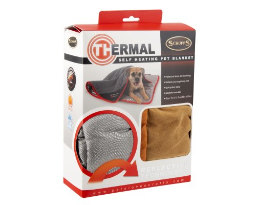 Warming blanket for animals Scruffs Thermal, brown, 110x72.5cm