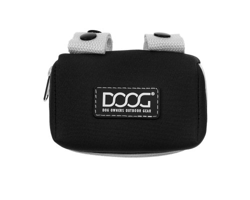Neoprene leash bag Doog, black, 10x7x4 cm