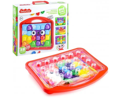 Мозаика для малышей Десятое королевство Baby Toys «Собачка» в чемодане, 38 элементов (04103ДК)