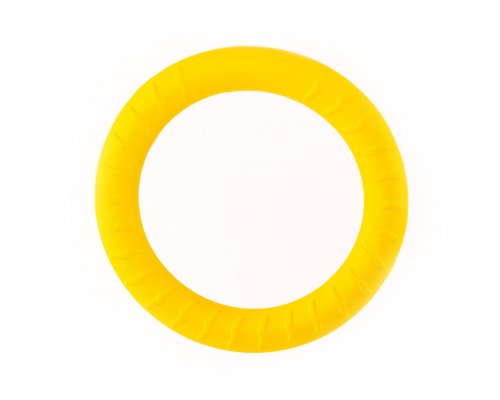 Rubber dog toy SkyRus Ring, yellow, 18x18x2.7cm (145105/yellow)