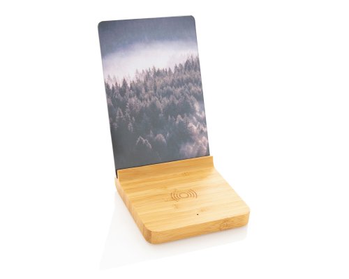 Док-станция для беспроводной зарядки с фоторамкой XD Xclusive Bamboo, 5 Вт (P308.139)
